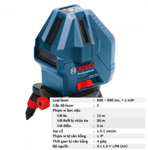 Máy cân mực Bosch GLL 5-50X Professional