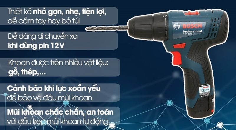 Sức Mạnh Di Động: GSR 120-LI GEN II - Đối Tác Lý Tưởng Cho Thợ Điện