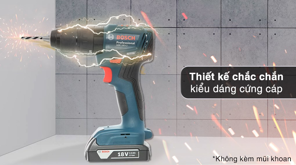 Bosch GSR 185-LI: Khoan Vặn Vít Pin 18V Mạnh Mẽ, Bền Bỉ