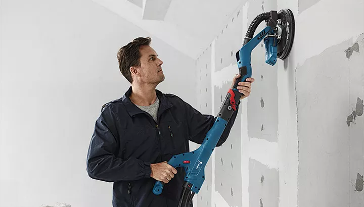 Bosch GTR 550: Chà Nhám Tường Khô Hoàn Hảo, Không Bụi