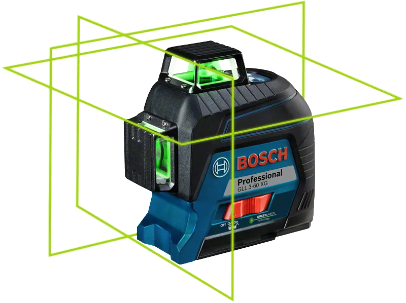 Máy Cân Mực Bosch GLL 3-60 XG Tia Xanh: Khẳng Định Đẳng Cấp, Nâng Tầm Chính Xác!