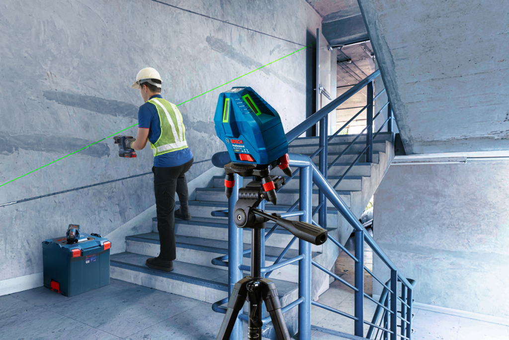 Máy Cân Mực Bosch GLL 50-15 XG Professional - Tia Xanh, Siêu Bền