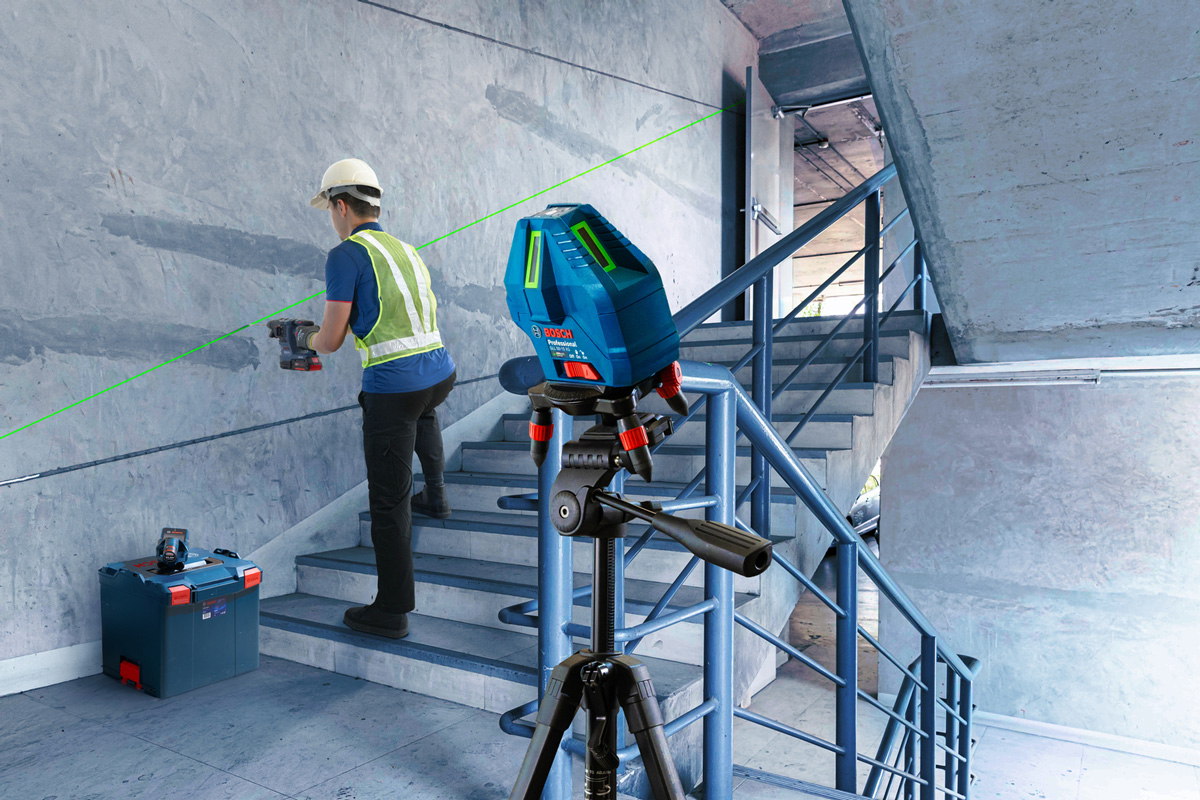 Máy Cân Mực Bosch GLL 50-15 XG Professional - Tia Xanh, Siêu Bền